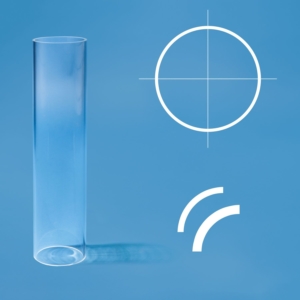 Acrylglas-xt - PMMA-XT-Rohr 40x34x2000 mm Rundrohr transparent Set á 2 St 